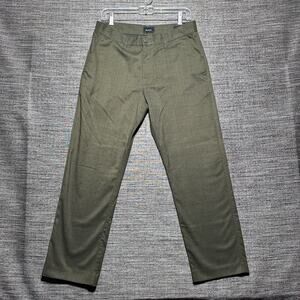 RVCA Daggers Pants Men's Size 30x27 Green Plaid M305VRDC